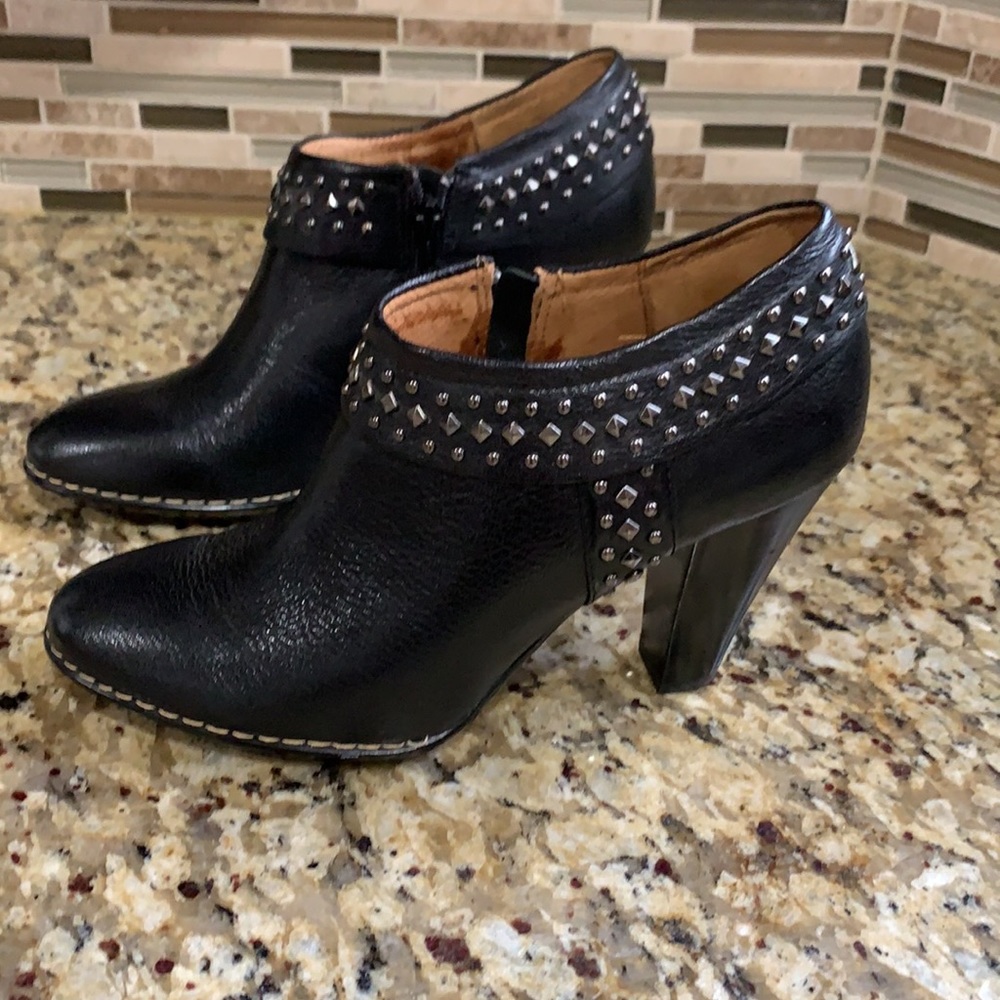 Sofft riveted black booties, size 9.5 - worn one time.